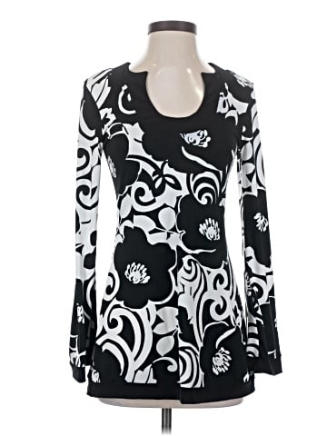 White House Black Market Long Sleeve Blouse (view 1)