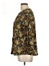 Adrienne Vittadini 100% Polyester Floral Brown 3/4 Sleeve Blouse Size L - photo 5