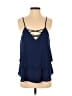 Miami 100% Polyester Blue Sleeveless Blouse Size XS - photo 1