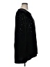 Quacker Factory Stars Black Long Sleeve Blouse Size XL - photo 4