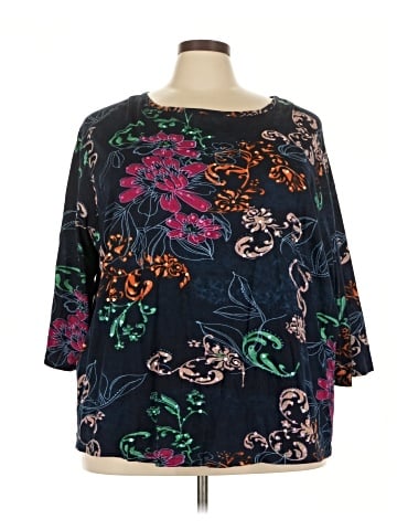 Liz & Me 3/4 Sleeve Blouse (view 1)