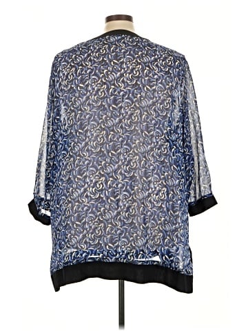 Ulla Popken 3/4 Sleeve Blouse (view 2)