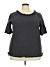 Misslook Gray Short Sleeve Top Size 3X - photo 1