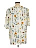 Remade 100% Polyester White 3/4 Sleeve Blouse Size L - photo 2