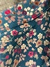 Unbranded Floral Teal Blue Short Sleeve Blouse Size S (estimated) - photo 7