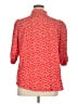 Unbranded 100% Polyester Hearts Red 3/4 Sleeve Blouse Size 1X - photo 2