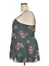 Torrid 100% Polyester Floral Gray Sleeveless Blouse Size 2X Plus (2) - photo 5