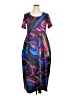 Unbranded Graphic Black Casual Dress Size 1X - photo 1