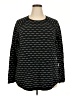 Karen Scott 100% Cotton Black Pullover Sweater Size 2X - photo 1