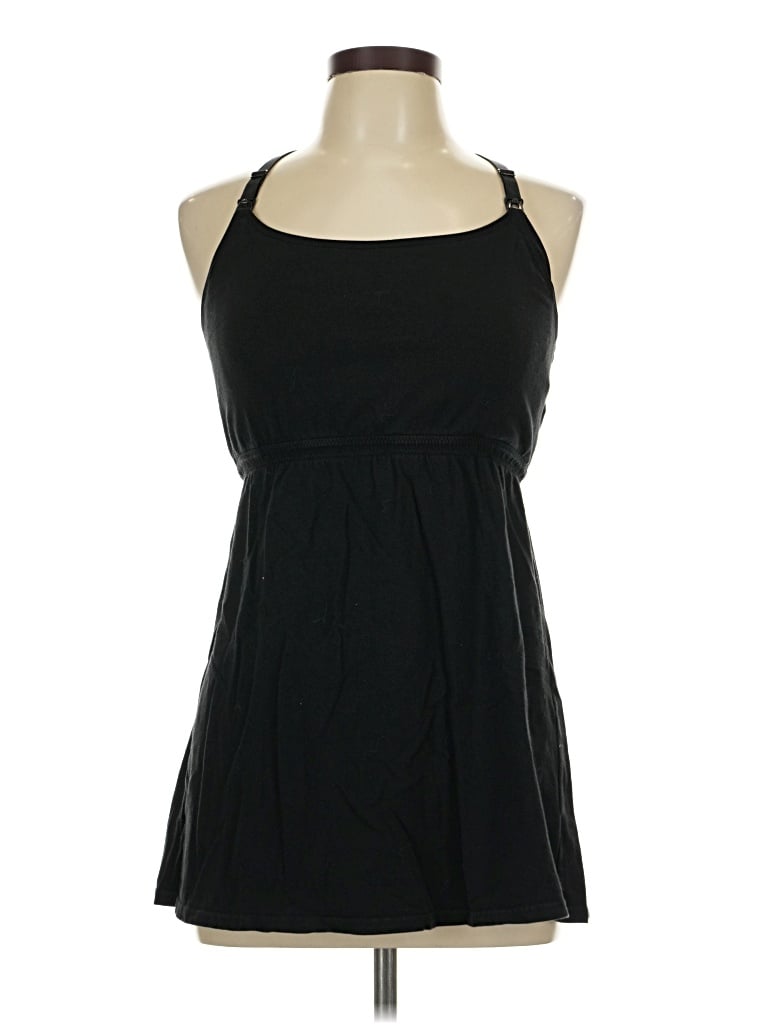Pre-owned Assorted Brands Tank Top Black Halter Neckline Tops