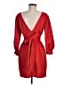 ChicMe Solid Red Cocktail Dress Size M - photo 2
