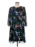 Calvin Klein 100% Polyester Print Green Cocktail Dress Size 6 - photo 1