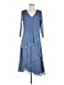 Komarov 100% Polyester Blue Casual Dress Size Med (2) - photo 1