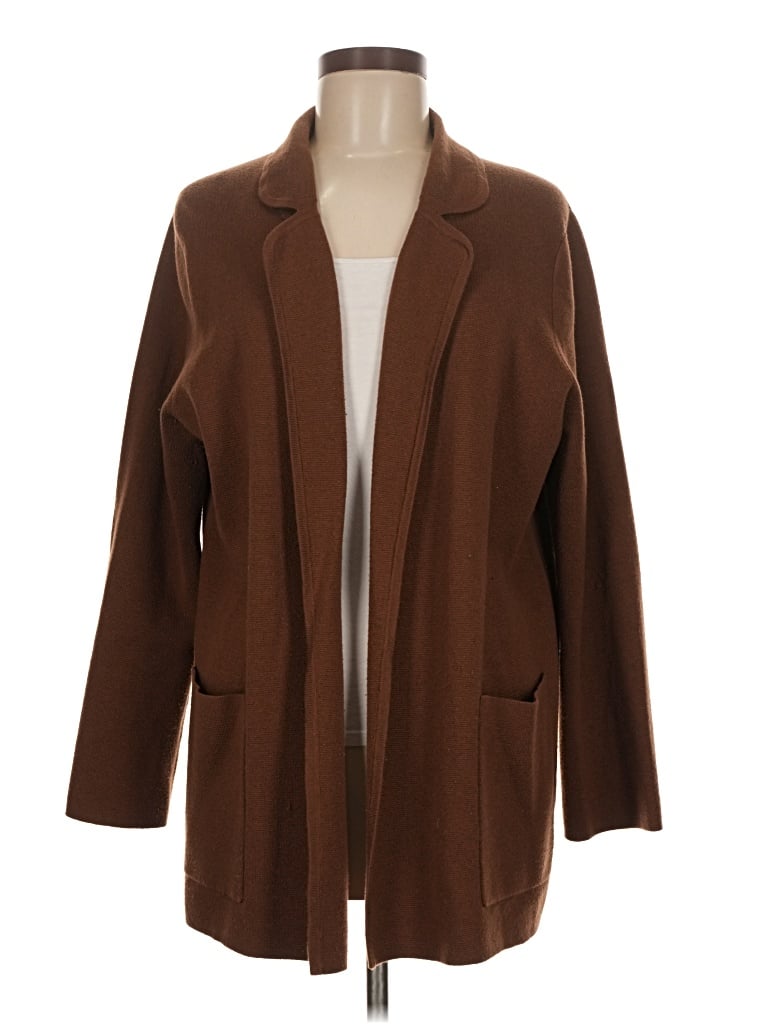 Pre-owned Jcrew Cardigan Sweater In Brown
