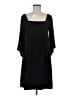 Tiana B. Solid Black Casual Dress Size M - photo 1