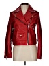 Mackage 100% Polyester Red Faux Leather Jacket Size L - photo 1