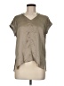 Go By Go Silk Tan Short Sleeve Blouse Size M - photo 1