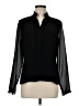 Oleg Cassini 100% Polyester Black Long Sleeve Blouse Size M - photo 1