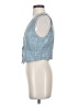 Lulus 100% Polyester Blue Denim Vest Size S - photo 5