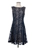 Connected Apparel Blue Cocktail Dress Size 00 (estimated) - photo 1