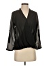 Helmut Lang 100% Polyester Black 3/4 Sleeve Blouse Size P (petite) - photo 1