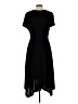 Perceptions Solid Black Cocktail Dress Size L - photo 2