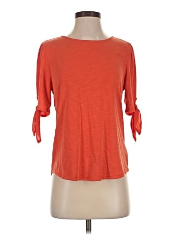 Green Envelope 3/4 Sleeve Top (view 1)