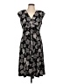 Chaps Paisley Black Casual Dress Size L - photo 1