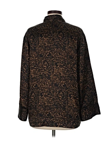 Chico's Design Long Sleeve Silk Top (view 2)