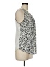 Ann Taylor Factory 100% Polyester Silver Sleeveless Top Size M - photo 4