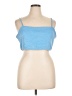 7 For All Mankind 100% Polyester Blue Sleeveless Top Size XL - photo 1