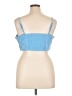 7 For All Mankind 100% Polyester Blue Sleeveless Top Size XL - photo 2