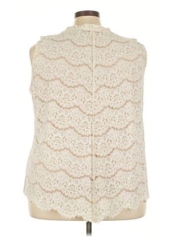 Rose + Olive Sleeveless Blouse (view 2)