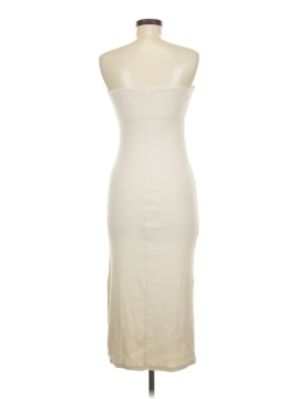 cut out white maxi dress White Strap Dress – Cut-Out & Twisted Front