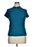 Discreet Teal Short Sleeve Turtleneck Size XL - photo 1