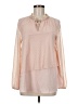 Juicy Couture 100% Polyester Pink Long Sleeve Blouse Size M - photo 1