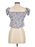 Intermix 100% Silk Blue Sleeveless Silk Top Size 6 - photo 2