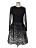 Alice + Olivia Stars Black Cocktail Dress Size 12 - photo 1