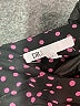 DR2 100% Polyester Polka Dots Black Casual Dress Size M - photo 7