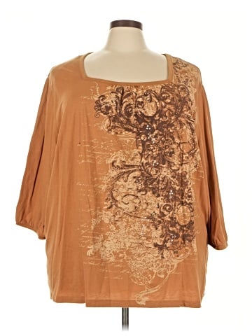 Liz & Me 3/4 Sleeve Blouse (view 1)