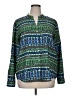 Calvin Klein 100% Polyester Green Long Sleeve Blouse Size XL - photo 1