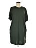 Things Between Solid Green Casual Dress Size M - photo 1