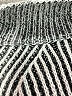 Unbranded 100% Polyester Chevron-herringbone Silver Black Pullover Sweater Size M - photo 7