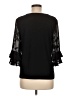 CeCe 100% Polyester Black 3/4 Sleeve Top Size M - photo 2