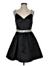 Alice + Olivia 100% Polyester Black Cocktail Dress Size S (estimated) - photo 1