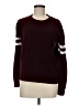 Forever 21 Stripes Burgundy Pullover Sweater Size M - photo 1