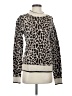 Veronica Beard Animal Print Brown Pullover Sweater Size S - photo 1