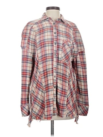 Free People Long Sleeve Button-Down Shirt (view 1)