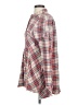 Free People 100% Cotton Plaid Red Long Sleeve Button-Down Shirt Size S - photo 5