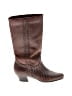 Nicole 100% Leather Brown Boots Size 6 - photo 1
